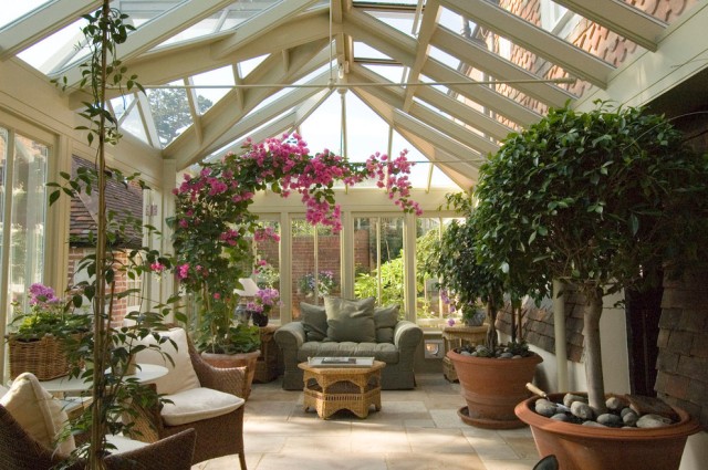 Staggering-Flowering-Trees-decorating-ideas-for-Aesthetic-Sunroom-Traditional-design-ideas-with-atrium-conservatory-garden-room-glass-ceiling-glass-room-indoor-outdoor-living-indooroutdoor-living